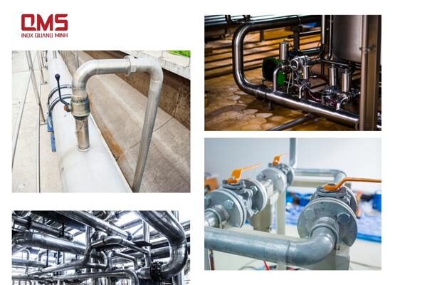 ứng dụng của co inox 90 độ vào các công trình công nghiệp