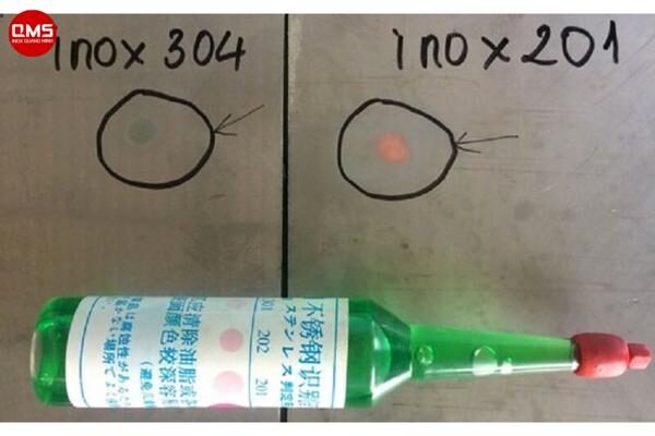 Một sản phẩm dung dịch thử các loại inox. Nguồn ảnh: shopee.vn
