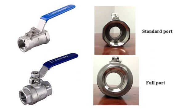 Van inox dạng full port